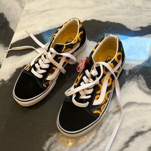 Kids sunflower print Vans
